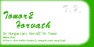 tomor2 horvath business card